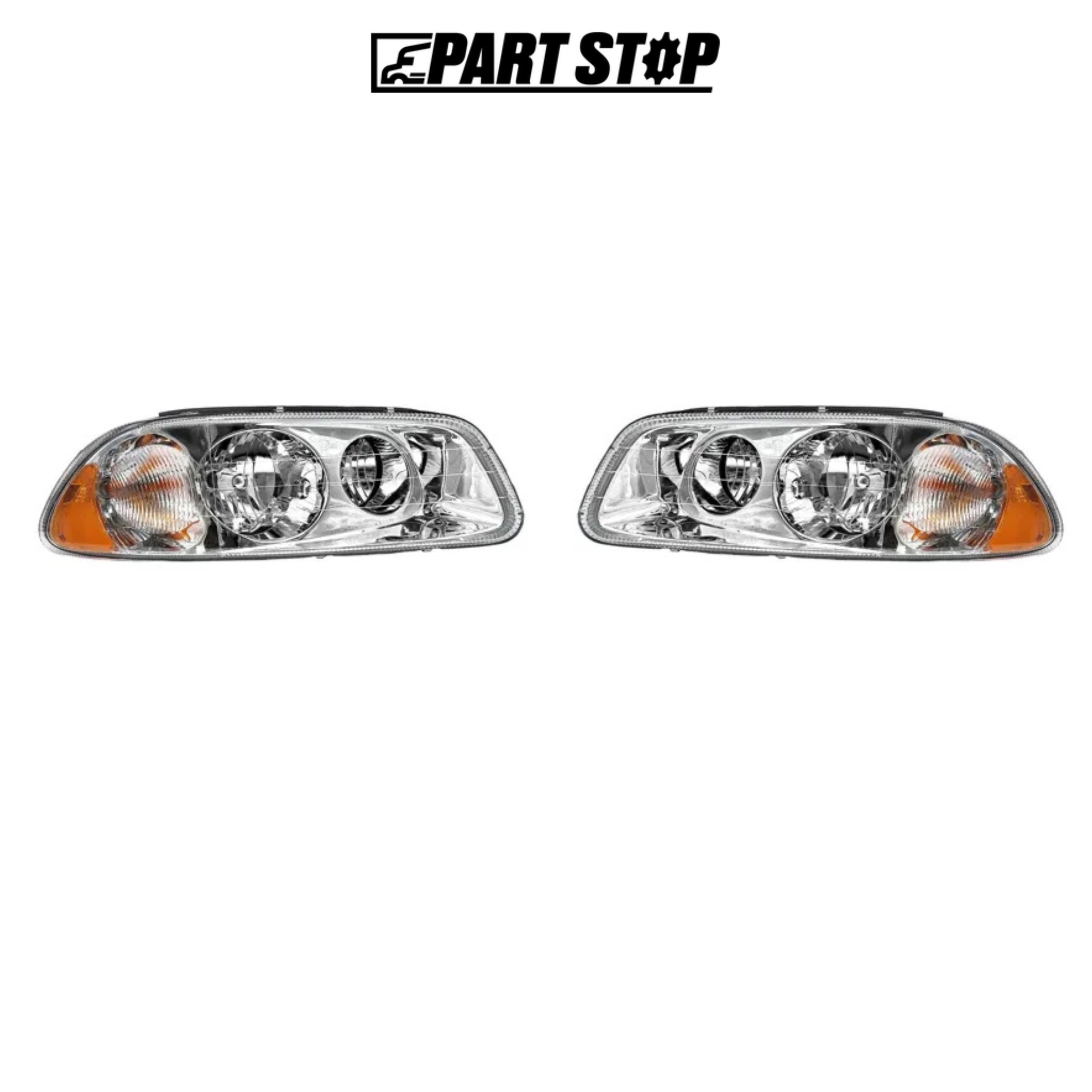 MKN-401-L MKN-401-R Complete Halogen Headlight Pair for Mack Pinnacle