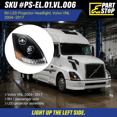 82329124 82329127 LED Headlight Pair for Volvo VNL 2004-2017 — infographic 4