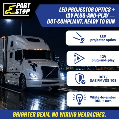 82329124 82329127 LED Headlight Pair for Volvo VNL 2004-2017 — infographic 5