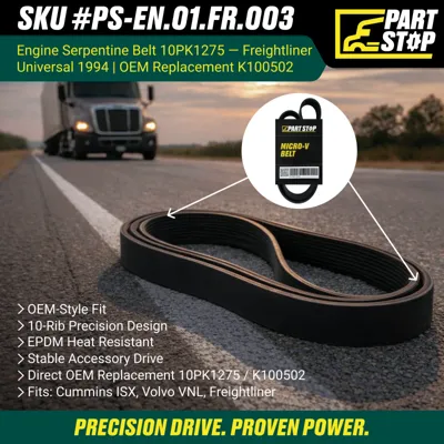 Serpentine 10-Rib Belt Fits Freightliner 01-24894-004 — infographic