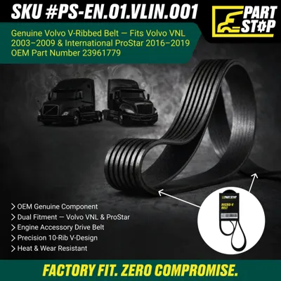 10PK1480, V-Ribbed Belt 20491756 23961779 4100585 5100585 K100582 Fits Volvo — infographic